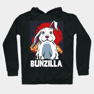 Bunny - Bunzilla Funny Japanese Movie Monster Rabbit Hoodie